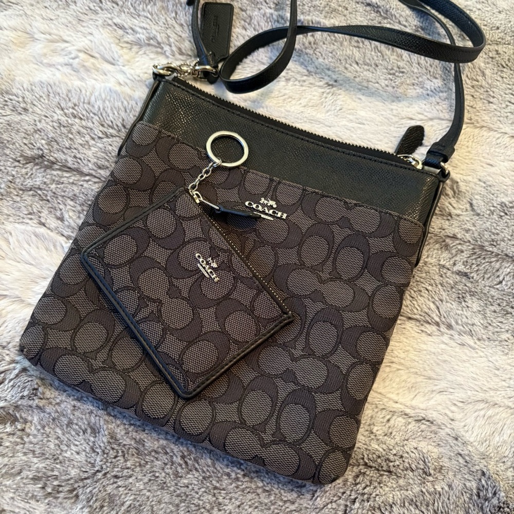 Coach Crossbody Bag with Skinny ID Wallet - 2 piece set